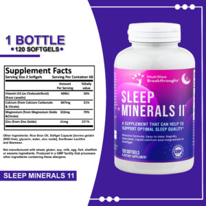 Sleep Minerals II Supplement Facts